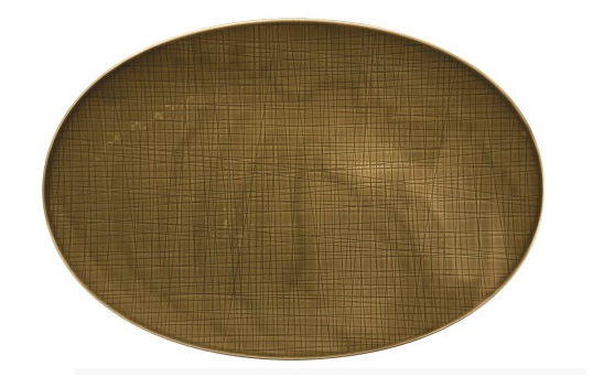 Mesh Walnut Oval Platter 42cm